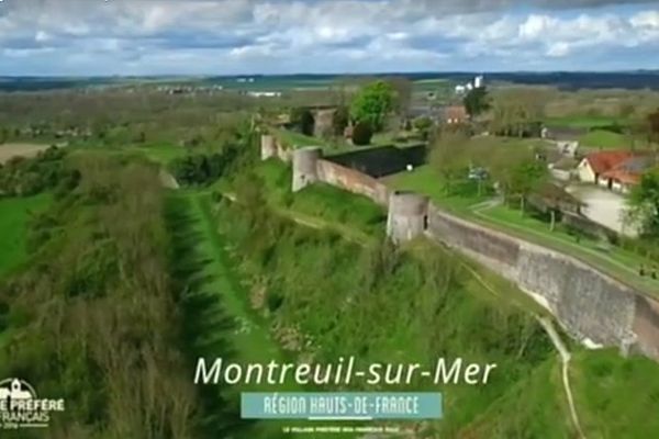 Vue de Montreuil-sur-mer présente dans la vidéo diffusée par France 2.