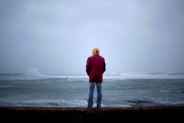 Tempête Ulla au Guilvinec (29), le 14/02/2014