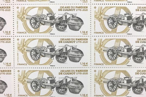 La Poste émet un timbre à l’occasion des 250 ans du Fardier de Cugnot