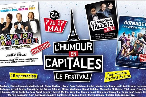 La 7e édition du festival Humour En Capitale aura lieu du 7 au 13 mai dans plusieurs salles parisiennes.