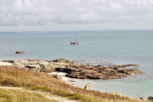 Un pêcheur à Hoedic