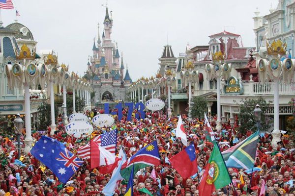 Dans le parc Disneyland Paris, en septembre 2007.
