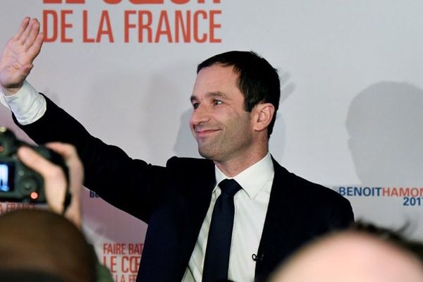 Benoît Hamon à l'issue des premiers résultats de ce premier tour de la primaire de la gauche