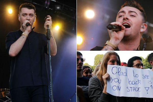 Très communicatif avec le public, Sam Smith était visiblement très heureux de chanter ce dimanche au Main Square.