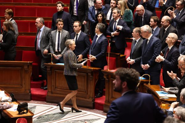 Elisabeth Borne a l'Assemblée nationale le jeudi 16 mars 2023.