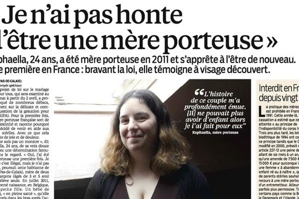 L'article d'Aujourd'hui en France paru ce samedi. 