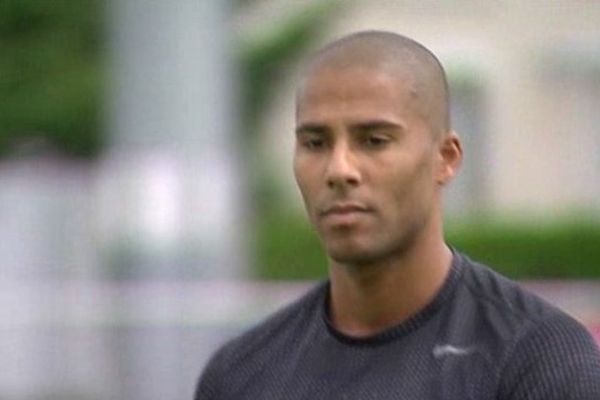 Ben Bassaw, à l'entraînement, mi-juin au stade Rébeilleau à Poitiers (86).