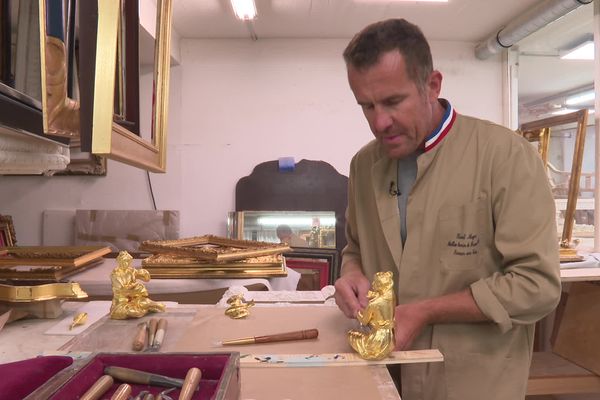 Pascal Meyer, dans son atelier à Schiltigheim.