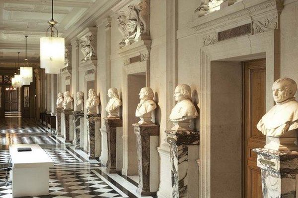 La galerie des bustes de la Cour de cassation