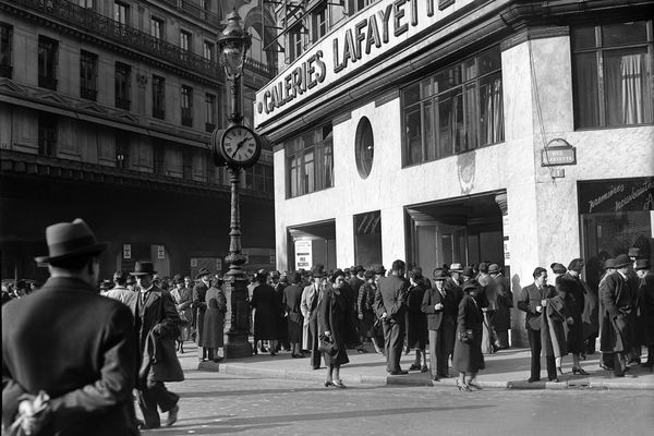 Les galeries Lafayette à Paris dans les années 1930