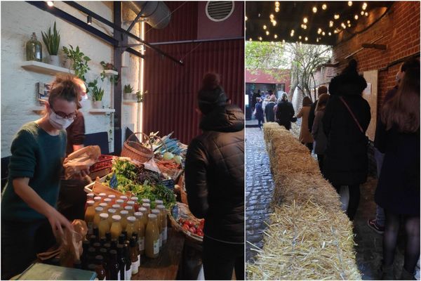 Le restaurant le Bloempot dans le vieux-Lille s'est transformé en marché de producteurs locaux. Une initiative solidaire de Florent Ladeyn pour les soutenir pendant le confinement.