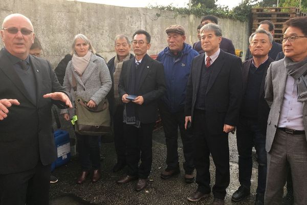 La délégation coréenne en visite à la Quiberonnaise
