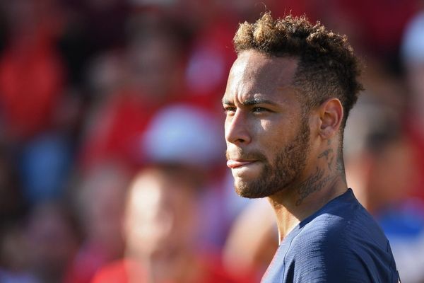 Neymar lors du match Nîmes - PSG en Ligue 1, le 1er septembre 2018.