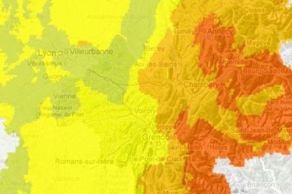 Etat de la pollution le 8 juillet 