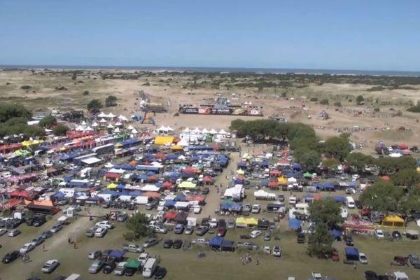 Le décor de l'Enduro del Verano, en Argentine, deuxième étape de la coupe du monde de courses sur sable.