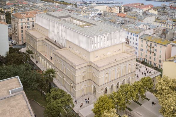 Le théâtre de Bastia, tel qu'attendu en 2026.