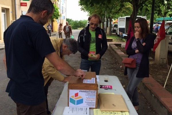 A Montgiscard, la "votation", sur les étals du marché