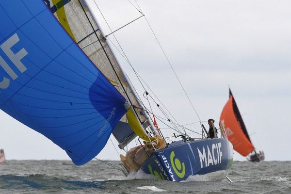 Charlie Dalin (skipper Macif) s'était imposé dans la 3ème boucle Paimpol/La Rochelle.