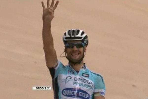 Tom Boonen, vainqueur du Paris/Roubaix 2012