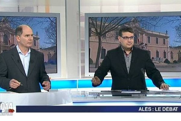 Eric Félix et Stéphane Ratinaud animent "La voix est libre" spéciale municipales à Alès (Gard) 