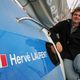 Le skipper Hervé Laurent lors du Vendée Globe 2004.