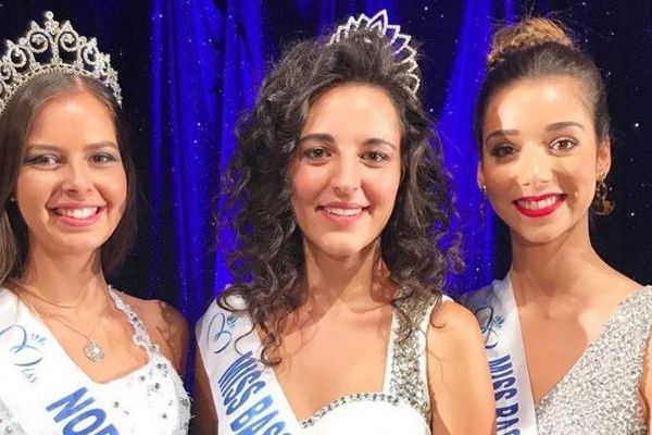 Justine Geslin, au centre, élue Miss Basse-Normandie 2018