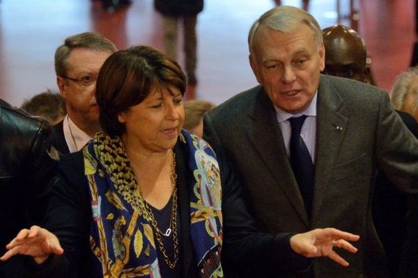 Martine Aubry et Jean-Marc Ayrault, le 10 novembre 2013 à Lille