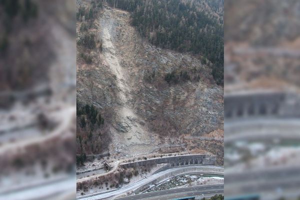 L’axe de la RD1006 au Freney, secteur de La Praz, est fermé pour plusieurs mois, suite aux éboulements survenus fin 2018