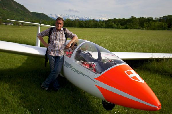 Baptême de l'air en vol libre pour Laurent Guillaume