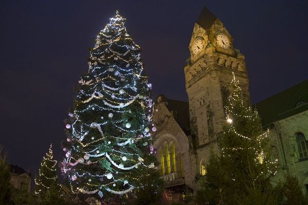 Le sapin 2015 pesait six tonnes pour 23 mètres de haut