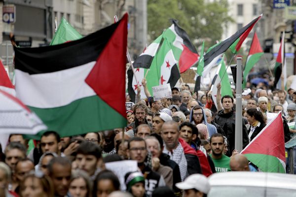 Un rassemblement pro-palestinien, prévu lundi à Lyon, interdit par la préfecture (illustration archives)