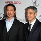 Brad Pitt et George Clooney à Los Angeles en 2012 pour l'avant-première d'Ocean 8.