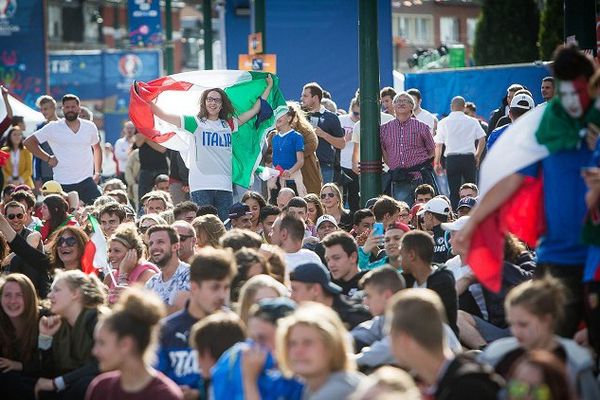 Dans la fan-zone de Lens