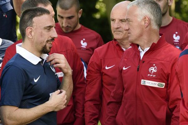 Ribéry en Bleu. C'était en 2014.