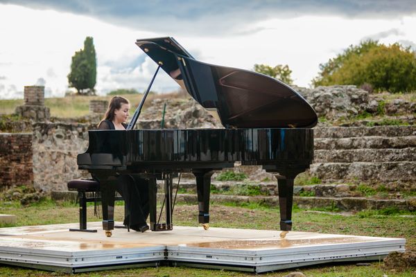 La pianiste Laure Sibella lors de la première édition du Festival Opus Corsica en 2020. 