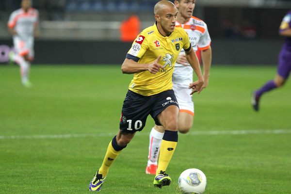 Thomas Guerbert en 2013, le maillot du FC Sochaux-Montbéliard.