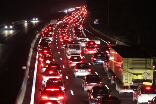 Bouchons sur l'A1 au niveau de Carvin 