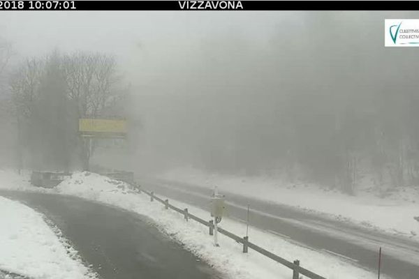 Neige : équipements obligatoires au col de Vizzavona en ce début avril.