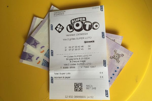 Ce ticket du Super Loto du vendredi 13 septembre 2024 a été joué dans la Marne : il est perdant. Mais le tirage du lendemain a été remporté dans le département voisin de la Haute-Marne.