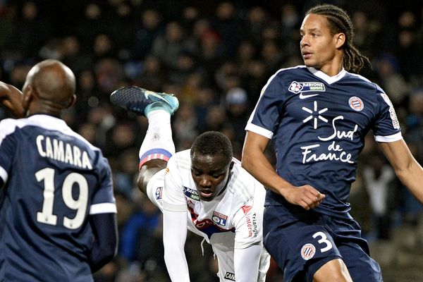 Coupe de la Ligue, 1/8èmes de finale, Montpellier-OL au stade de La Mosson :  Mouctar Diakhaby de l'Olympique Lyonnais