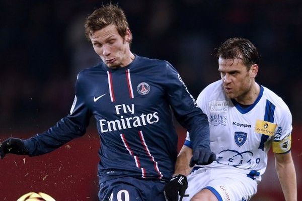 Jérôme Rothen sous les couleurs de Bastia, contre le Paris Saint-Germain le 8 février 2013