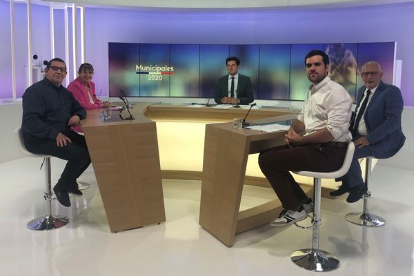 Débat en plateau avec les candidats de Sotteville-lès-Rouen.