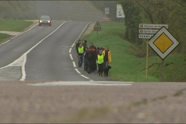 Vermenton-Auxerre, c'est la 4ème étape de Maxime Musqua et de sa Marche pour l'Egalité en Bourgogne. 