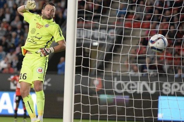 L'impuissance du gardien montpelliérain Geoffrey Jourdren