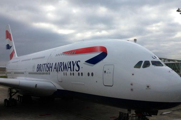 Le premier A380 de British