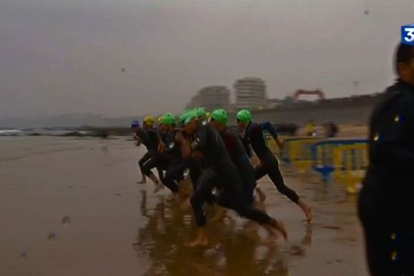 Des conditions météo difficiles pour ce triathlon en Vendée