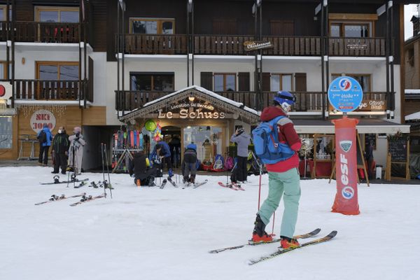 Domaine skiable de La Clusaz, en Haute-Savoie. 