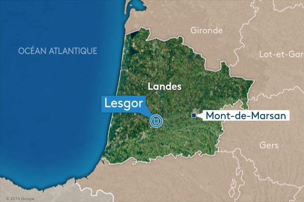 L'accident s'est produit à Lesgor, ce samedi 19 novembre. 