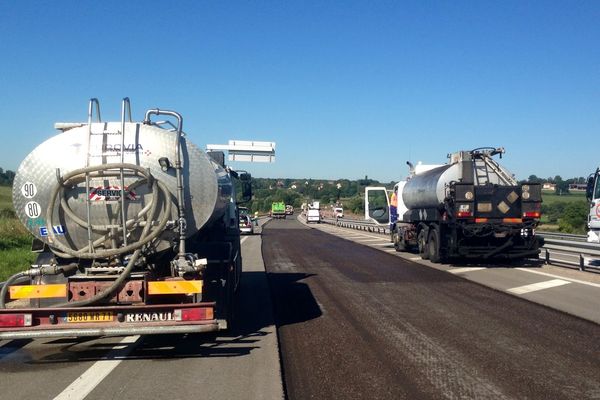 Les travaux de réfection de l'enrobé de la RCEA entre Paray-le-Monial et Mâcon dureront toute la 1ère quinzaine de septembre