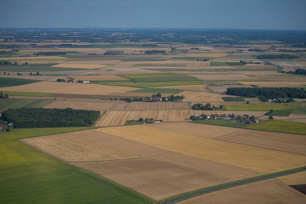 Des terres agricoles près d'Ambroise, dans l'Indre. 